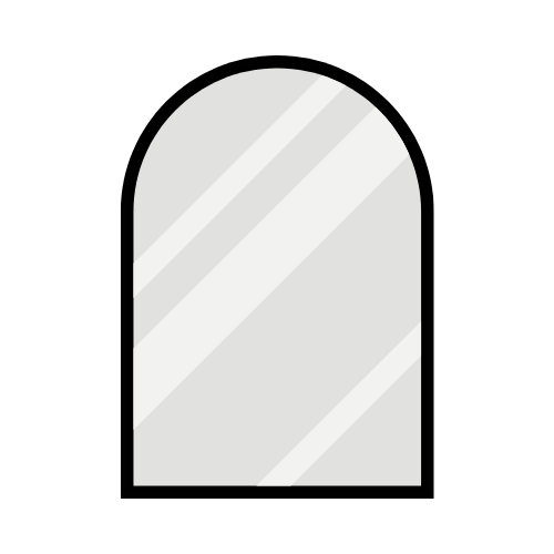 Arched mirror icon