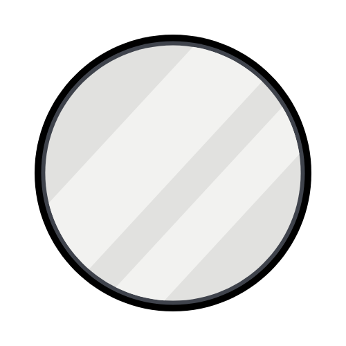 Round mirror icon
